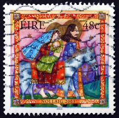 Postage stamp Ireland 2003 Flight into Egypt, Christmas