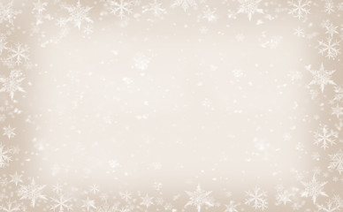 Winter background , snow, snowflakes