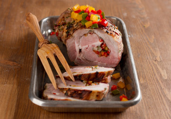 Stuffed meat roll