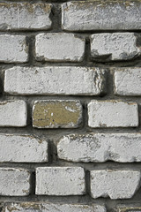 white brick wall