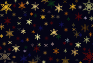 Decorative snowflake Christmas background;