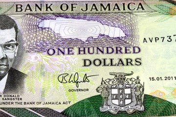 Jamaica currency - Banking and economic stability concept
