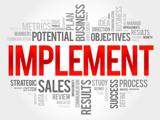 Implement word cloud, business concept