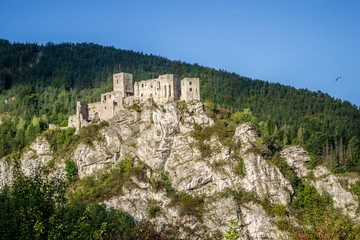 Fototapeta na wymiar Strecno castle in northern Slovakia