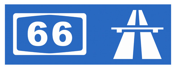 A 66-Symbol mit Reflektierung