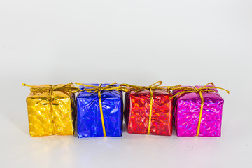 Multi color gift boxes