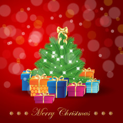 Christmas Background - Vector illustration