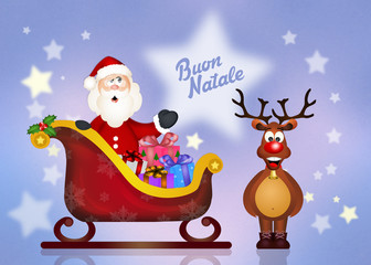 sleigh of Santa Claus