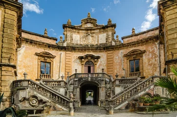 Rolgordijnen The Villa Palagonia is a patrician villa in Bagheria, 15 km from Palermo, in Sicily, southern Italy. Villa is one of the earliest examples of Sicilian Baroque. © alesinya7