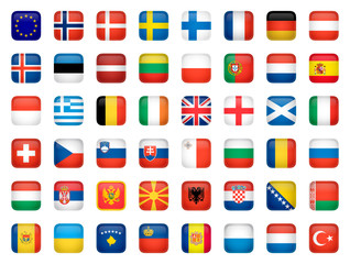 EU flags