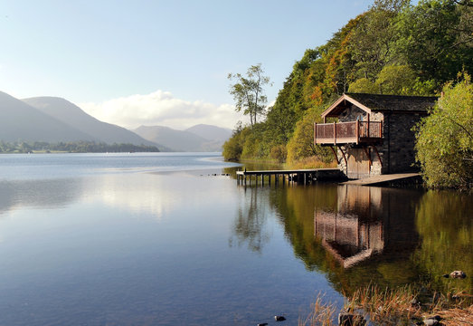 Boathouse, Ullswater, Lake District, England 