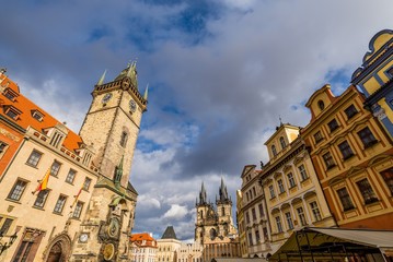 the old town square in prague