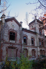 Zerstörtes Haus Zwickau