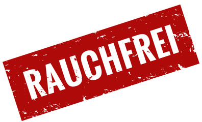 Rauchfrei Stempel rot