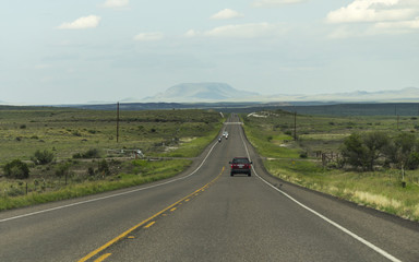 On a lonely highway in Texas