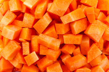 Möhre Karotte gewürfelt