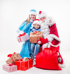 Santa Claus with little boy