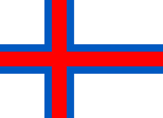 Obraz premium Official flag of Faroe Islands
