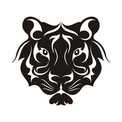Tiger Face Tribal Template