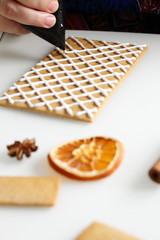 Making of gingerbread house