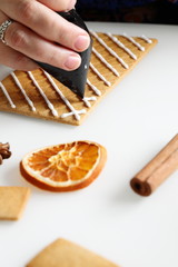 Making of gingerbread house