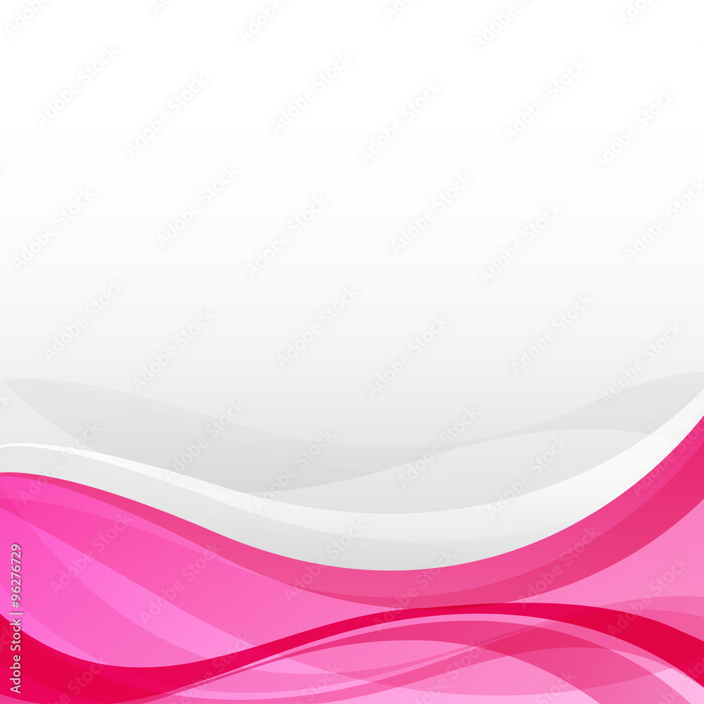 Poster abstract background pink curve and wave element