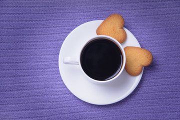 Coffee and purple a plaid.
