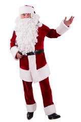 Santa Claus shows gesture