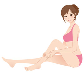女性　脚　美容