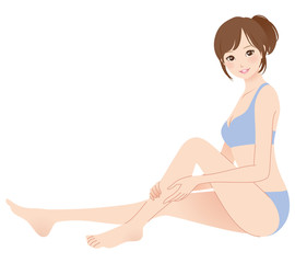 女性　脚　美容