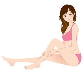 女性　脚　美容