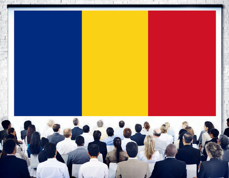 Romania National Flag Government Freedom LIberty Concept