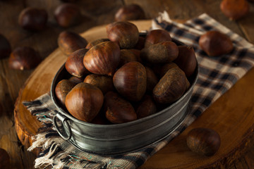 Raw Brown Organic Italian Chestnuts