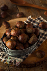 Raw Brown Organic Italian Chestnuts
