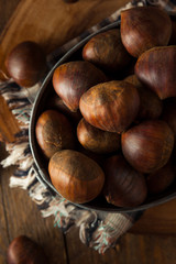 Raw Brown Organic Italian Chestnuts