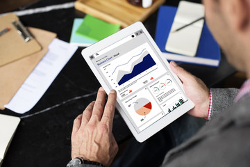 Business Chart Report Statistic Palnning Analysis Concept