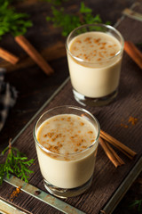 Cold Refreshing Eggnog Drink