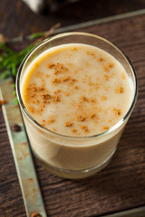 Cold Refreshing Eggnog Drink