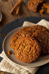 Warm Homemade Gingersnap Cookies