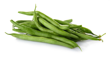 French bean isolated on white
