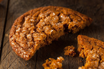 Warm Homemade Gingersnap Cookies