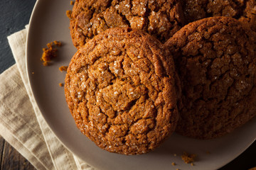 Warm Homemade Gingersnap Cookies