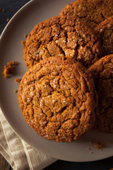 Warm Homemade Gingersnap Cookies