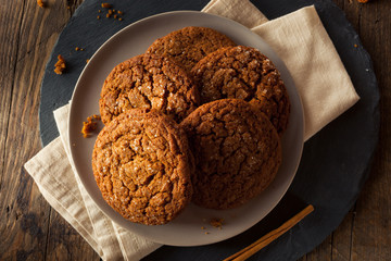 Warm Homemade Gingersnap Cookies