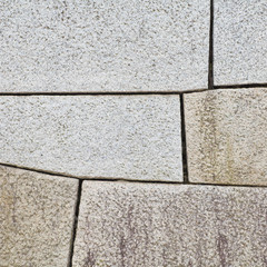 Old stone block wall background and texture