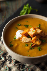 Homemade Hot Butternut Squash Soup