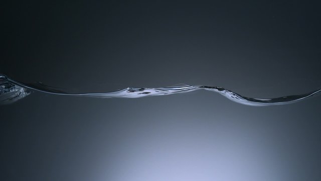Water surface wave shooting with high speed camera.