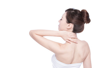 Obraz premium beautiful woman back view