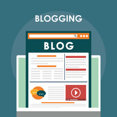 Blog, blogging and blogglers theme