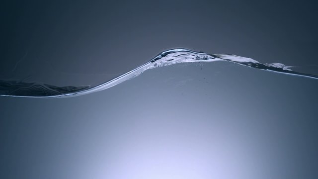 Water surface wave and glass falling shooting with high speed camera.